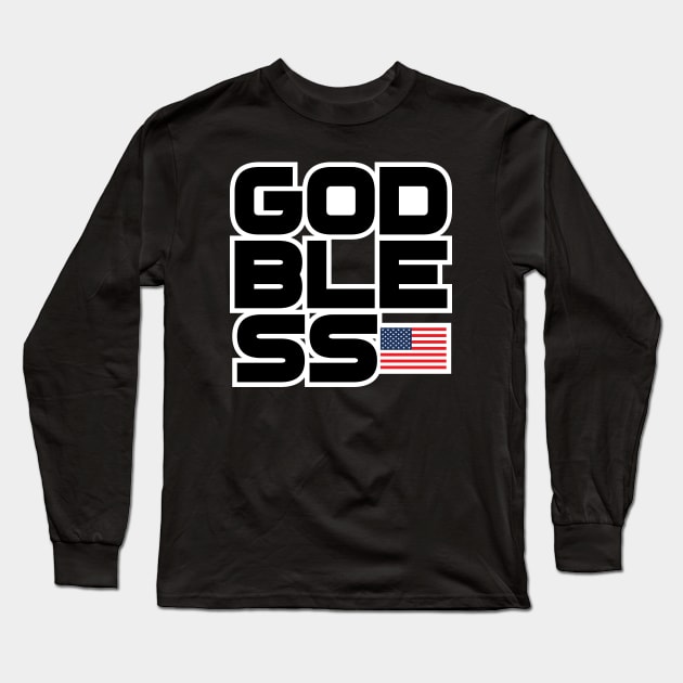 GOD Bless America Long Sleeve T-Shirt by Obedience │Exalted Apparel